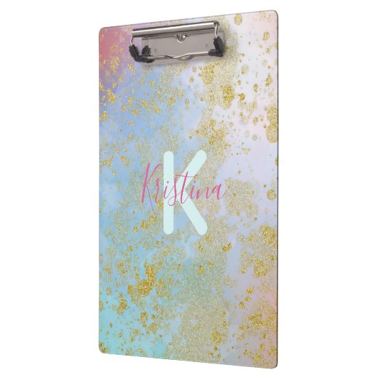 Abstract artistiek modern Glam Chic Glittery Paste Klembord (Links)