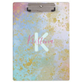 Abstract artistiek modern Glam Chic Glittery Paste Klembord (Voorkant)