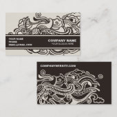 Abstract artistiek ontwerp visitekaartje (Voorkant / Achterkant)