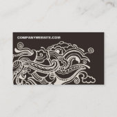 Abstract artistiek ontwerp visitekaartje (Achterkant)