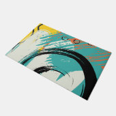 Abstract artistiek patroon #illustratie #abstract deurmat (Schuin)