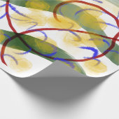 Abstract Artistiek Stroompatroon Inpakpapier (Hoek)