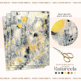 Abstract Artistiek Textuurontwerp Tissuepapier