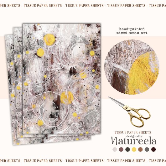 Abstract Artistiek Textuurontwerp Tissuepapier