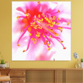 Abstract artistieke peach Blossom Macro Canvas Afdruk (Insitu (Woonkamer))