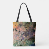 Abstract artsy glitter tas (Achterkant)
