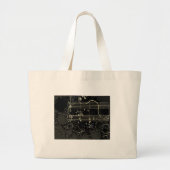 Abstract artwork zwart grote tote bag (Voorkant)