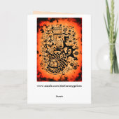 abstract astrologisch wenskaart feestdagen kaart (Achterkant)