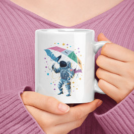 Abstract Astronaut Star-Storm ruimtevaarder Koffiemok