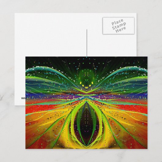 Abstract astronomisch spinBriefkaart Briefkaart (Voorkant / Achterkant)