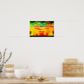 Abstract astronomisch spincanvas afdrukken poster (Keuken)