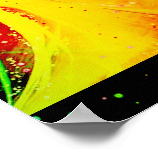 Abstract astronomisch spinPoster Poster (Hoek)