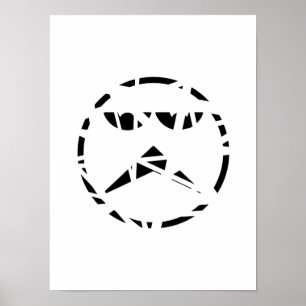 Abstract asymmetrisch Poster