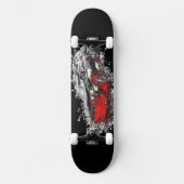 Abstract Auto Rood Skateboard (Voorkant)
