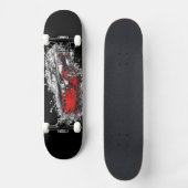 Abstract Auto Rood Skateboard (Voorkant)