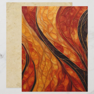 Abstract Autumn Colors Scrapbook Paper