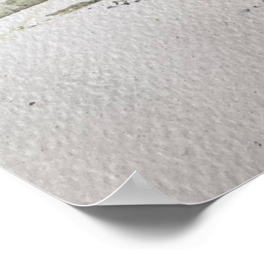 Abstract Autumn Colour Landschap Poster (Hoek)