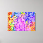 Abstract autumn leaves pattern canvas afdruk (Voorkant)