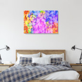 Abstract autumn leaves pattern canvas afdruk (Insitu (Slaapkamer))