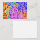 Abstract autumn leaves pattern notitiekaartje (Voorkant / Achterkant)