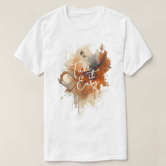 Abstract Autumn Splatter T-shirt (Design voorkant)