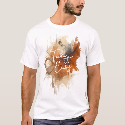 Abstract Autumn Splatter  T-shirt (Voorkant)