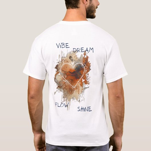 Abstract Autumn Splatter T-shirt (Achterkant)