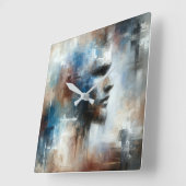 Abstract Avant-garde Man Vierkante Klok (Hoek)