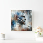 Abstract Avant-garde Man Vierkante Klok (Huis)