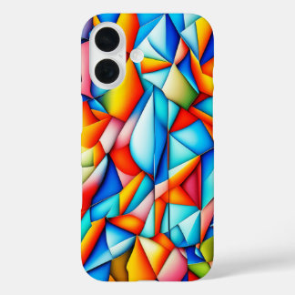 Abstract avant-garde thema in Kandinsky stijl cove iPhone 16 Hoesje