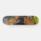 Abstract avy holographic Iridescent Patroon Persoonlijk Skateboard (Horizontaal)