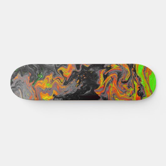Abstract avy holographic Iridescent Patroon Persoonlijk Skateboard (Horizontaal)