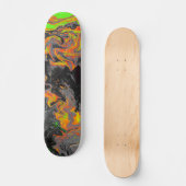 Abstract avy holographic Iridescent Patroon Persoonlijk Skateboard (Voorkant)