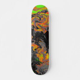 Abstract avy holographic Iridescent Patroon Persoonlijk Skateboard