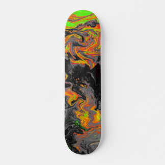 Abstract avy holographic Iridescent Patroon Persoonlijk Skateboard