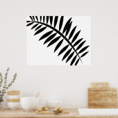 Abstract Aziatisch Leaf 2 Poster (Keuken)