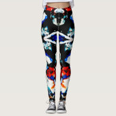 abstract aztec leggings (Voorkant)