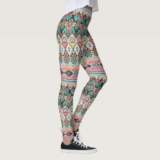 Abstract Aztec-patroon Leggings (Rechts)