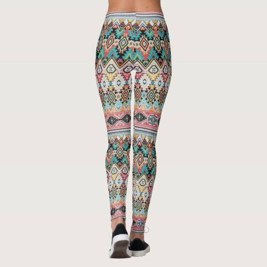Abstract Aztec-patroon Leggings (Achterkant)