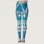 Abstract Aztec-patroon Leggings (Voorkant)