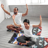 abstract aztec yogamat