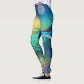 Abstract Azure Seascape Leggings (Links)