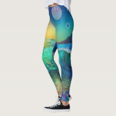 Abstract Azure Seascape Leggings (Links)