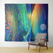 Abstract Azure Seascape Wandkleed (In Situ (horizontaal))