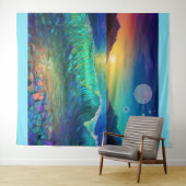 Abstract Azure Seascape Wandkleed (In Situ (horizontaal))