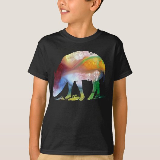 Abstract Babirusa Silhouette. T-shirt (Voorkant)