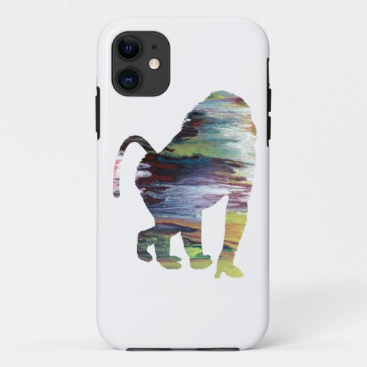 Abstract Baboon Silhouette. Case-Mate iPhone Case (Achterkant)
