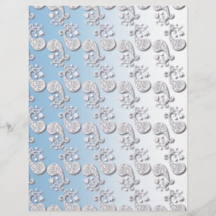 Abstract babyblauw en roze pastaafmeel