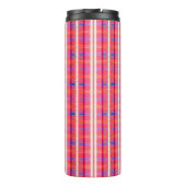 abstract background, colorful intersecting striped thermosbeker (Achterkant)