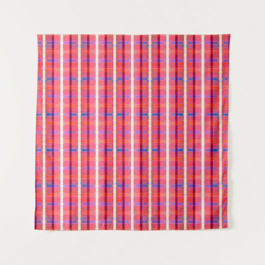 abstract background, colorful intersecting striped wandkleed (Voorkant)